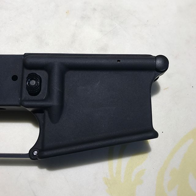 Feeling proud of myself... Started putting together my first lower receiver for a AR. And using a tip I found online, it only took me two tries to install the take down pin. First try launch the detention across the kitchen, but I was able to find it!

#6.5Grendel
