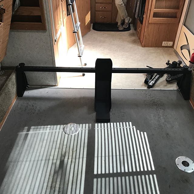 Super excited!!! I got my @beastracks Motorcycle rack delivered today. And I Just had to see how fit in our toy hauler. Can’t wait for Labor Day weekend to try it out with my bagger! If you are looking for good setup that’s easy to install and doesn’t pre mentally mount into your Toy Hauler, flat bed trailer or pick up. Give Richard a call beastracks.com
 