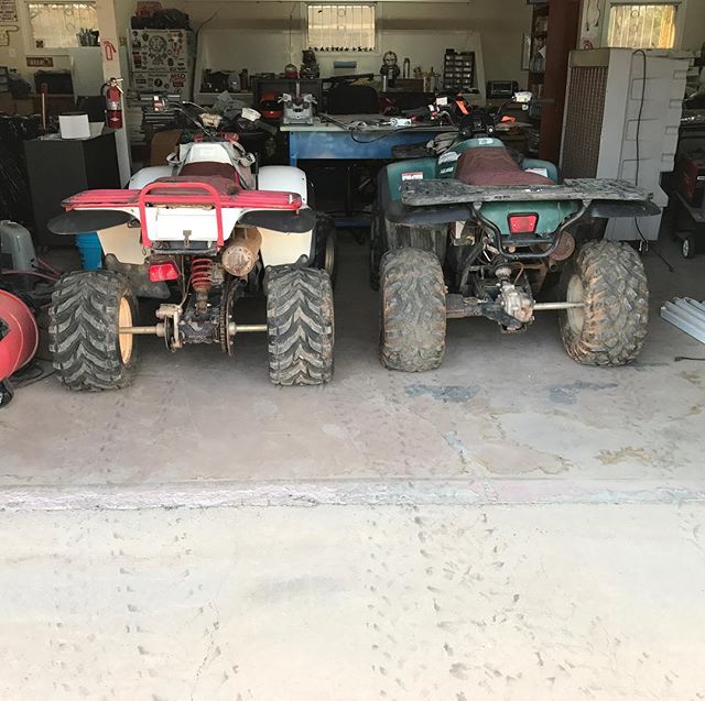 Made it home finally, and got the ATVs in their