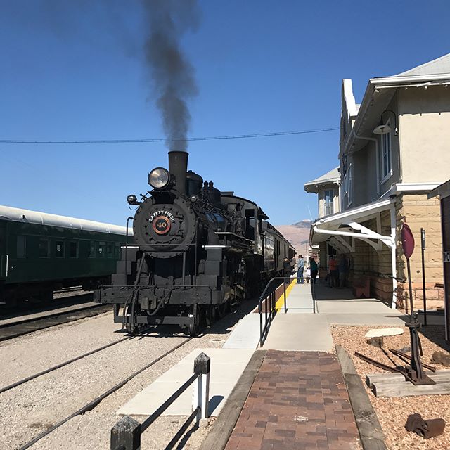 Getting to ride on the Steptoe Valley Flyer in Ely, NV
