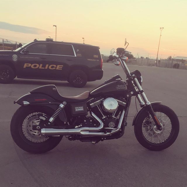 Rode the Dyna to work today… Needed some stress relief.