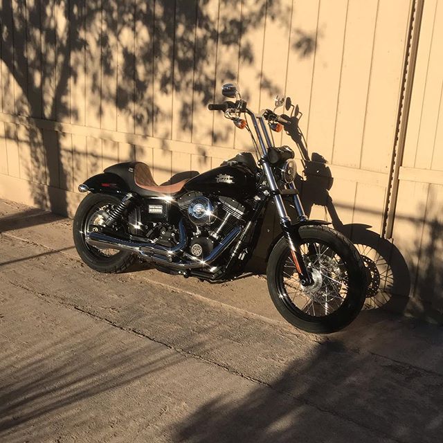 Got a new spot at work to park my Dyna, so I got that going for me now..