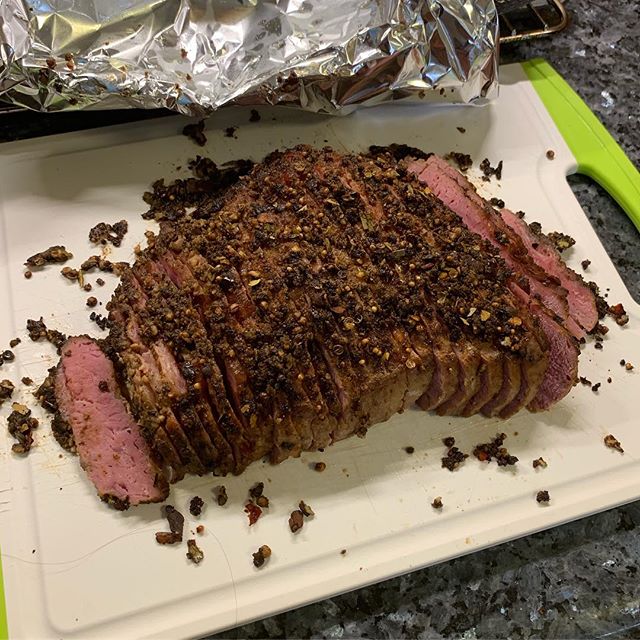 Decided to smoke a corned beef today! Turned out pretty