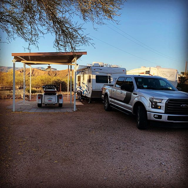 Had a great time this weekend with the wife while we were in Roosevelt, Arizona. We had a few ups and downs this trip, but we made it thru all. We didn’t end up in a fist fight or one of us didn’t have to ride the trike back and the other drive the truck and trailer back.  We drove about 900 miles and then rode 230 miles on the trike. Over all it was a really good time, looking forward to our next trip.